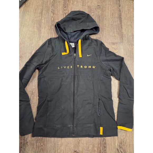 Nike Other - Nike FITDRY Livestrong Full Zip Hoodie Youth XL Women's Small Jacket Sweatshirt